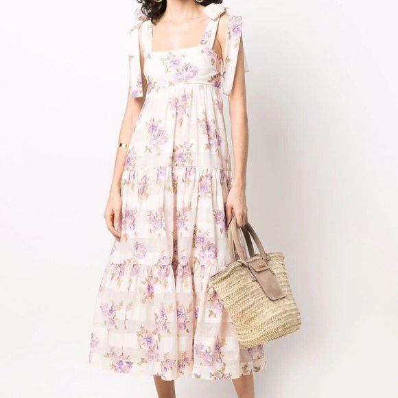 SOLD Zimmermann Rosa Striped Picnic Dress - Picture 2 of 15